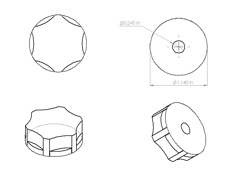 Generic 3D Printer Knob by prozente | Download free STL model | Printables.com