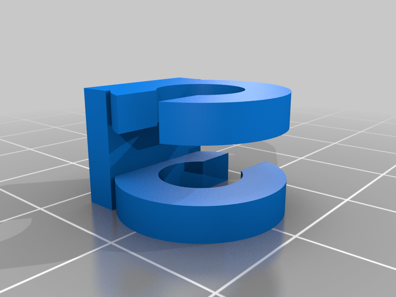 Double cable clip by ScruffyOrc | Download free STL model | Printables.com