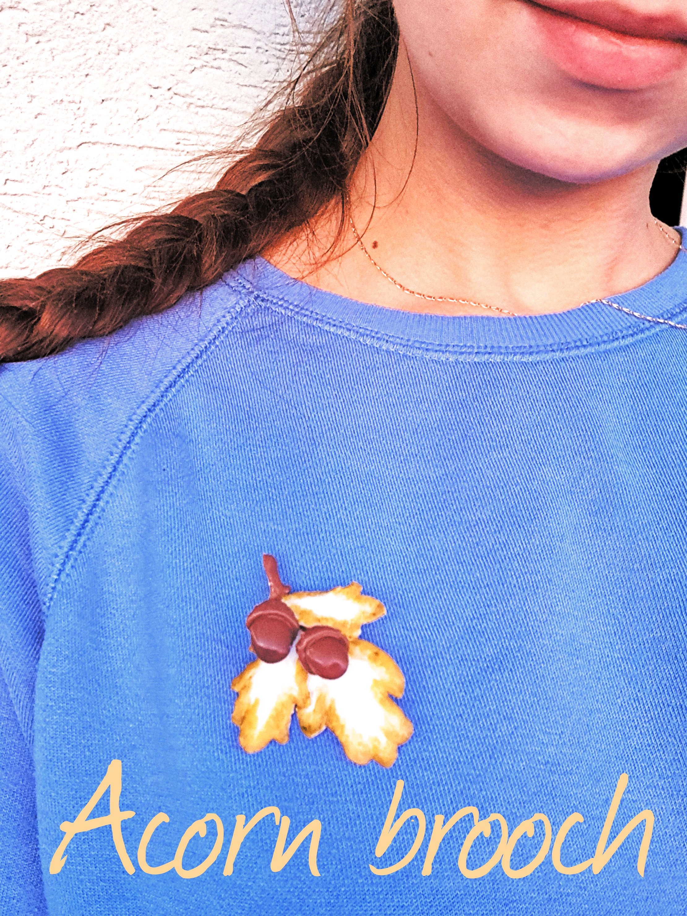 Acorn brooch