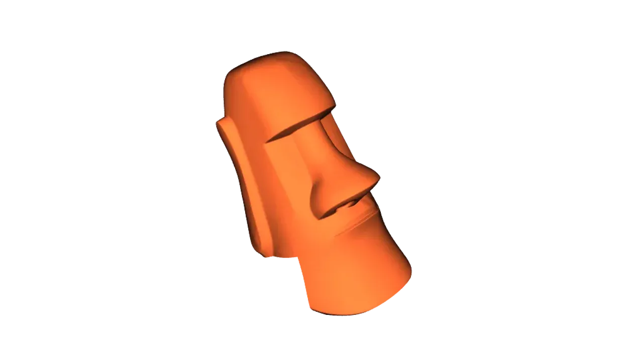 Moai Head for LUCKY 13 Figure by Cruiseboost, Download free STL model