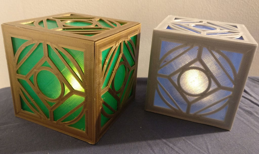 Jedi Holocron modded for tealight