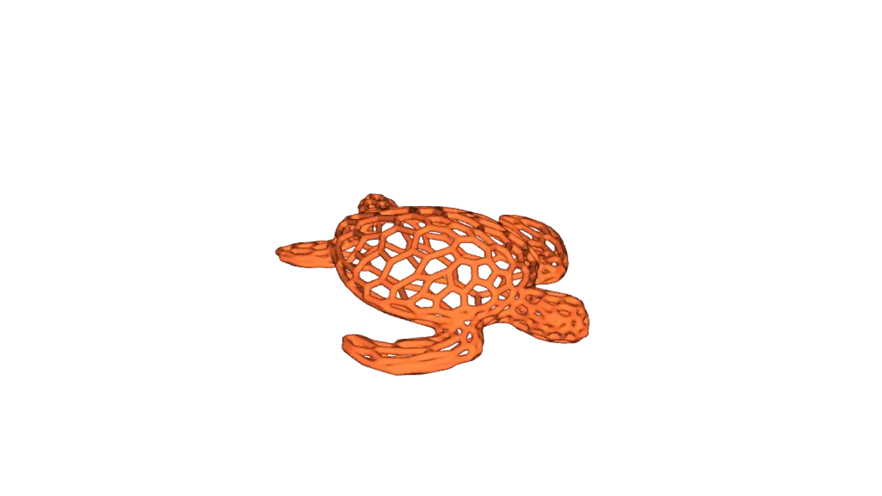 Voronoi Turtle (Medium pattern) by Far North 3D Printing Services ...