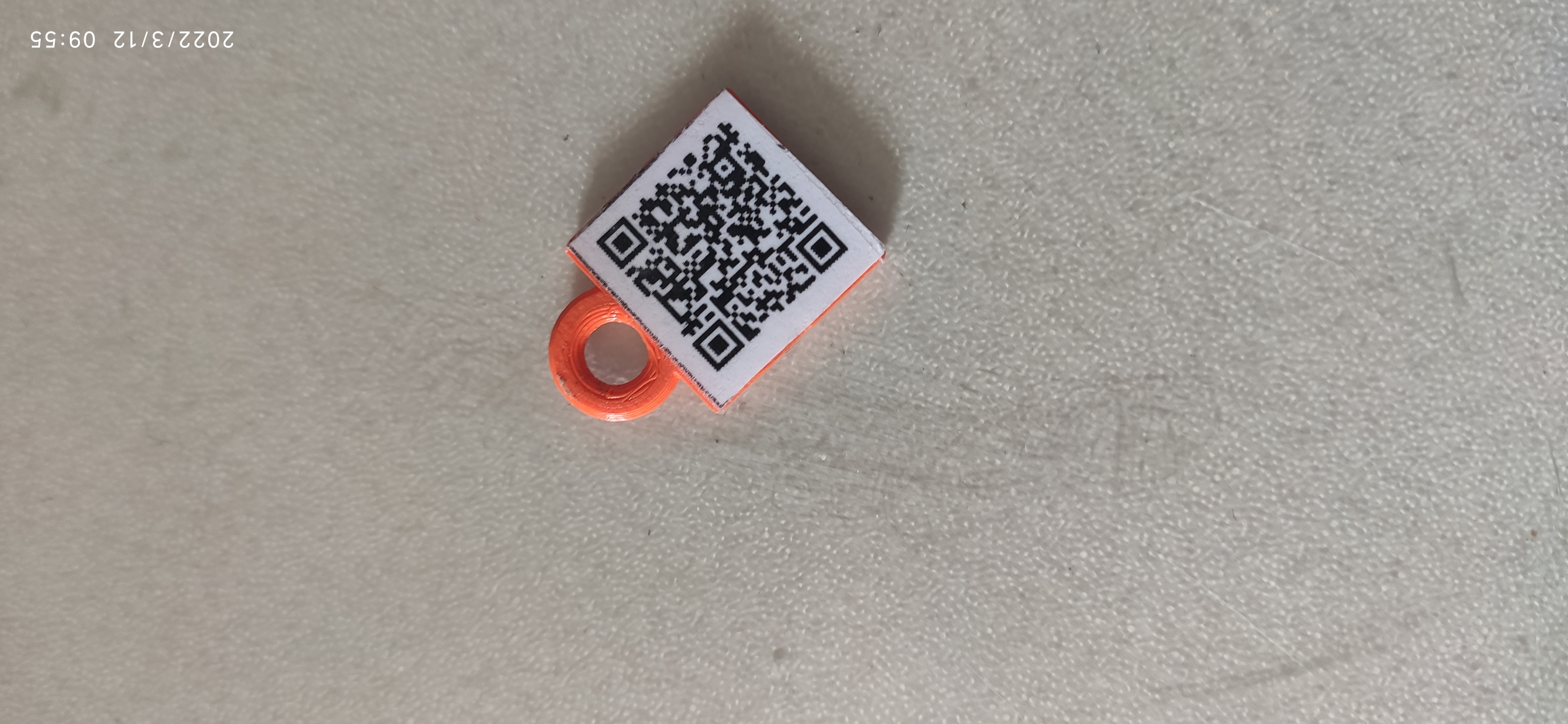 Miniatura 2 do modelo 3D Qr code Keychain (Easy)