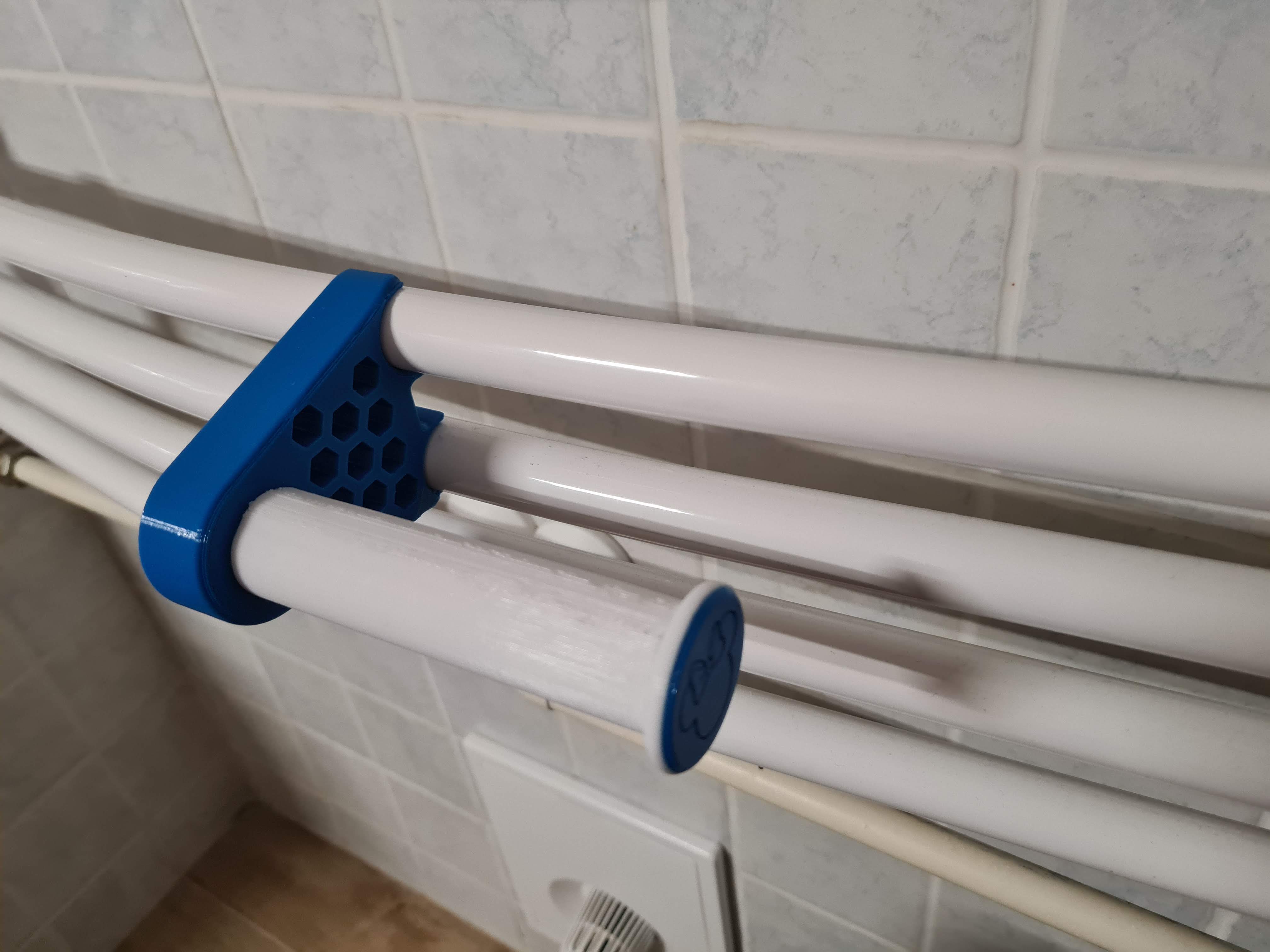 Toilet paper holder for bathroom radiator