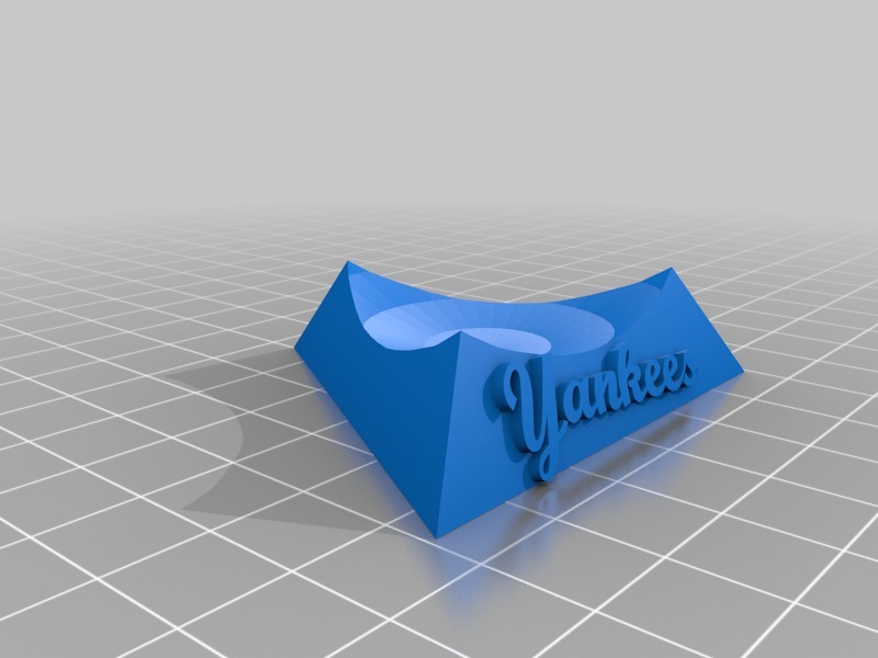 Miniatura 4 do modelo 3D Triangular Baseball Display