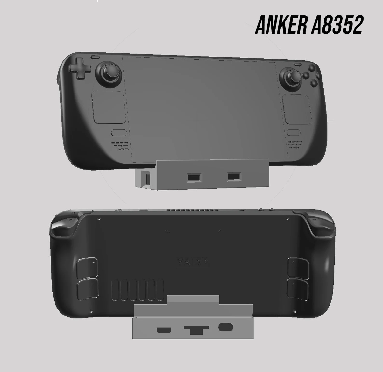Anker A8352 Steam Deck Dock Enclosure (Updated v2 Design)