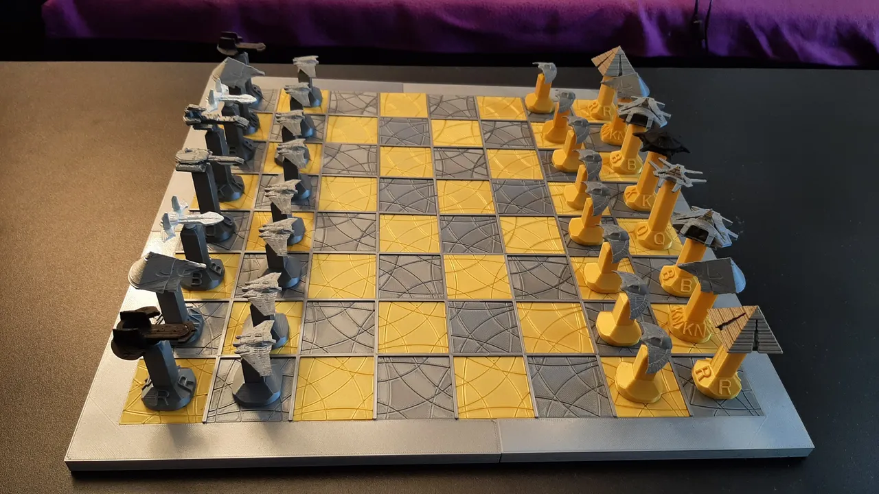 Image of a star-themed chessboard