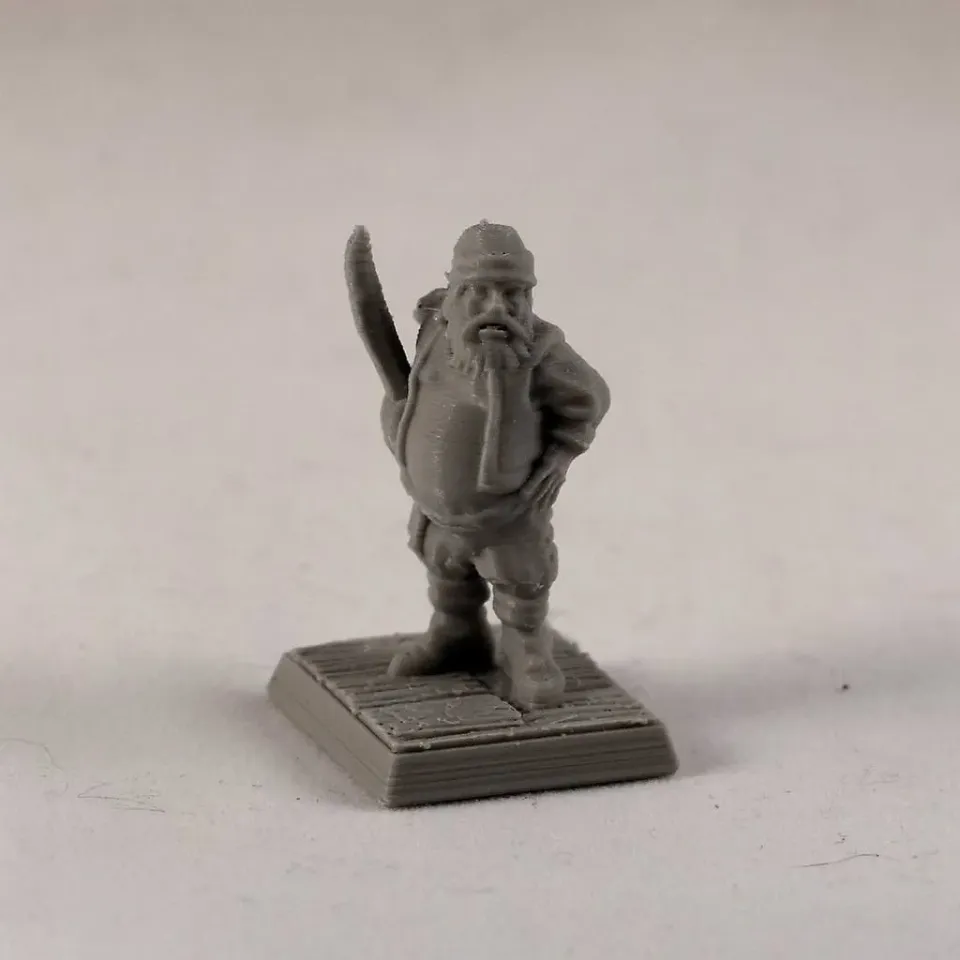 Pirate 28mm (Supportless, FDM friendly) by Brite Minis | Download free ...