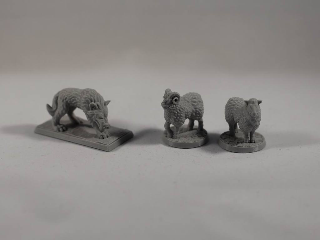 Miniatura 2 do modelo 3D Sheep  28mm (supportless, FDM friendly)