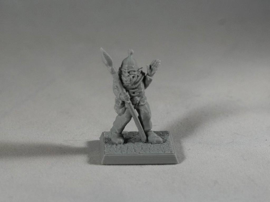 Orc with spear (supportless, FDM friendly) — 2