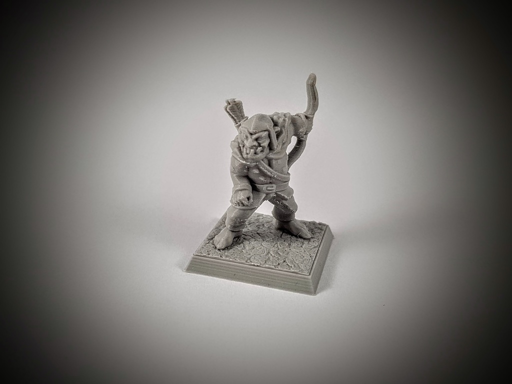 Orc scout/archer 28mm (supportless, FDM friendly) — 2