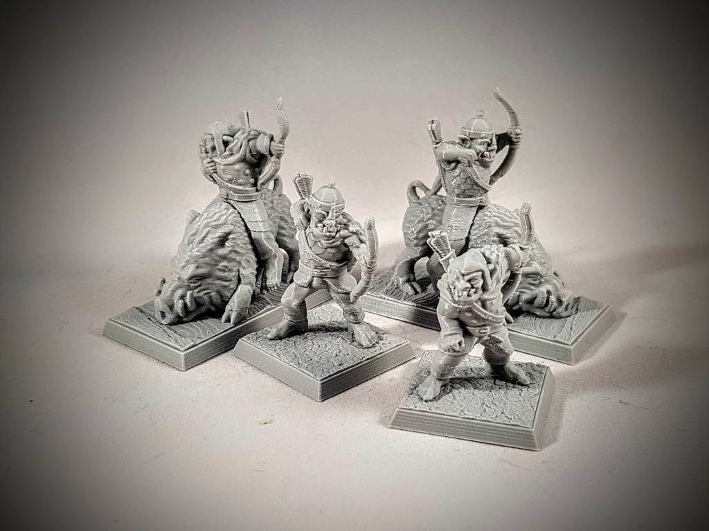 Orc scout/archer 28mm (supportless, FDM friendly) — 5