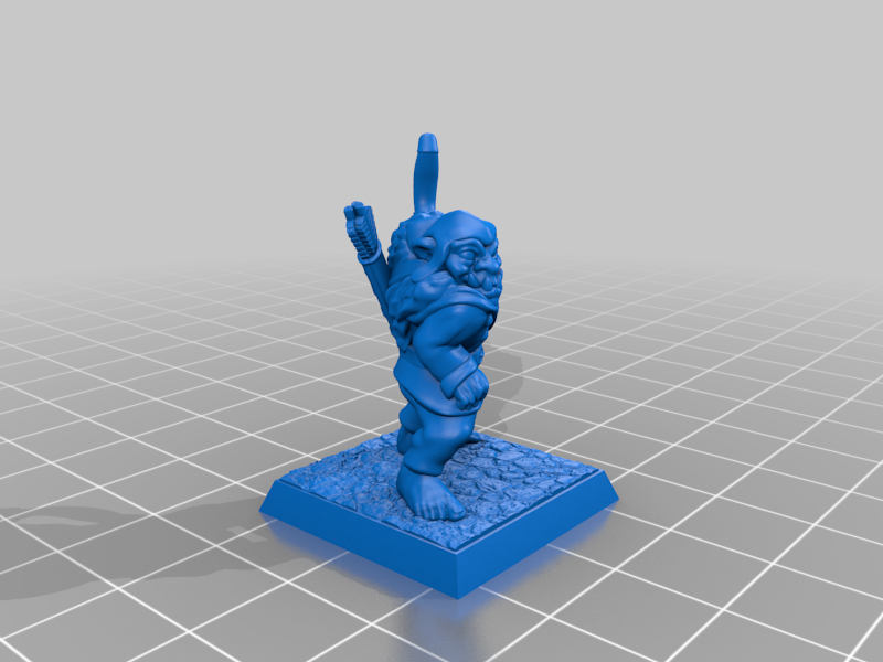 Orc scout/archer 28mm (supportless, FDM friendly) — 6