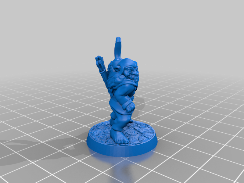 Orc scout/archer 28mm (supportless, FDM friendly) — 7