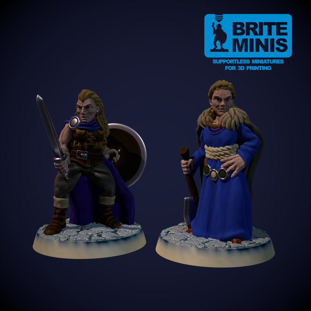 Norse Maiden 28mm (supportless, FDM friendly) — 4