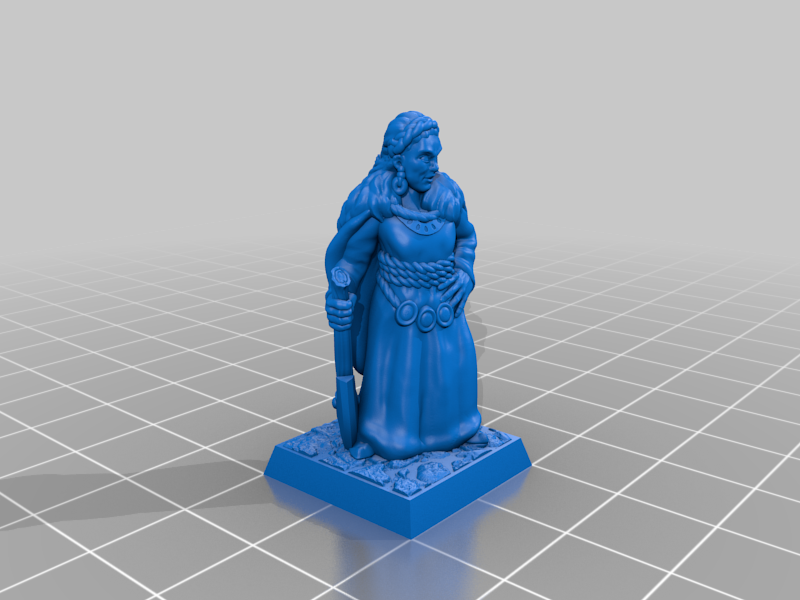 Norse Maiden 28mm (supportless, FDM friendly) — 6