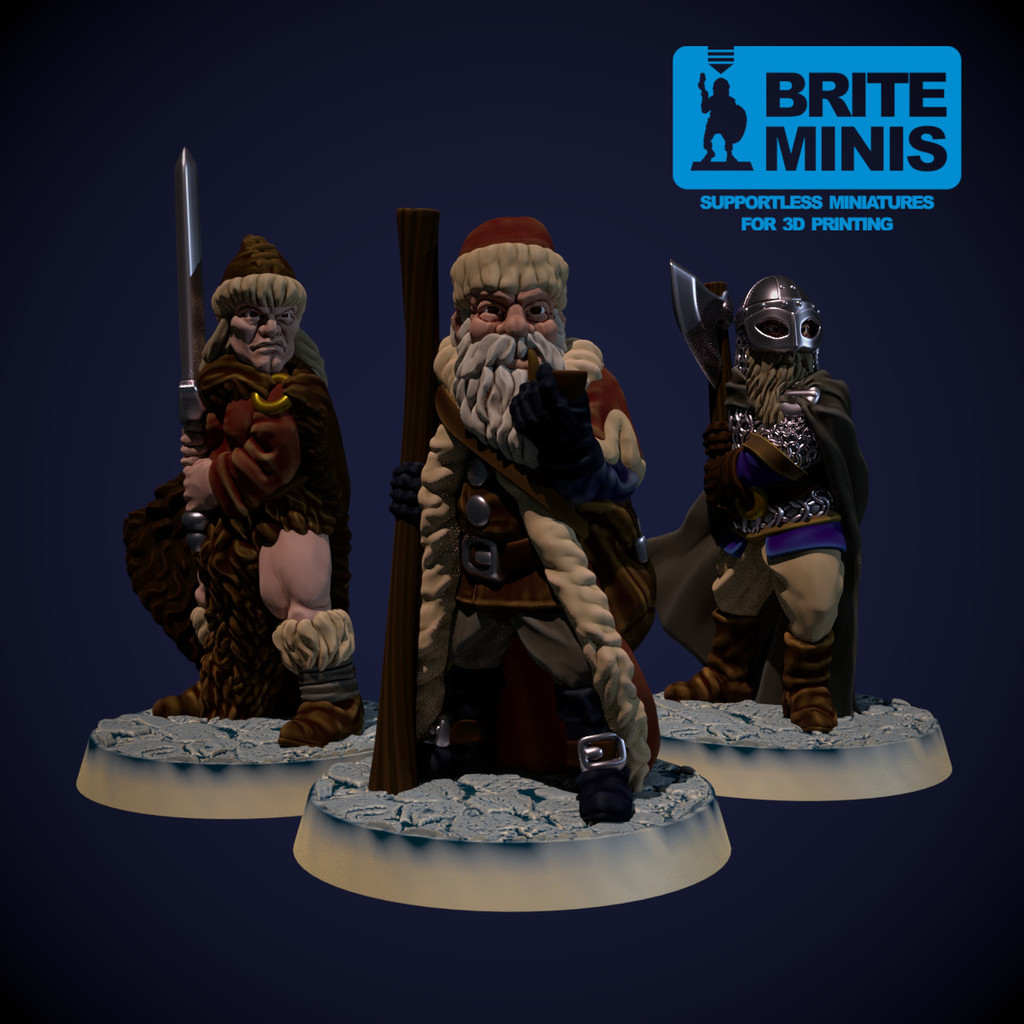 Santa/traveller 28mm (supportless, FDM friendly) — 4