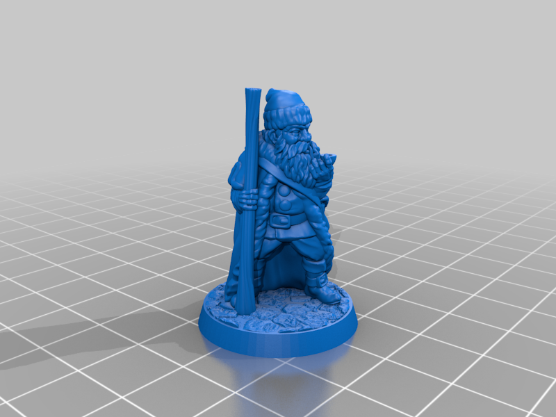 Santa/traveller 28mm (supportless, FDM friendly) — 5