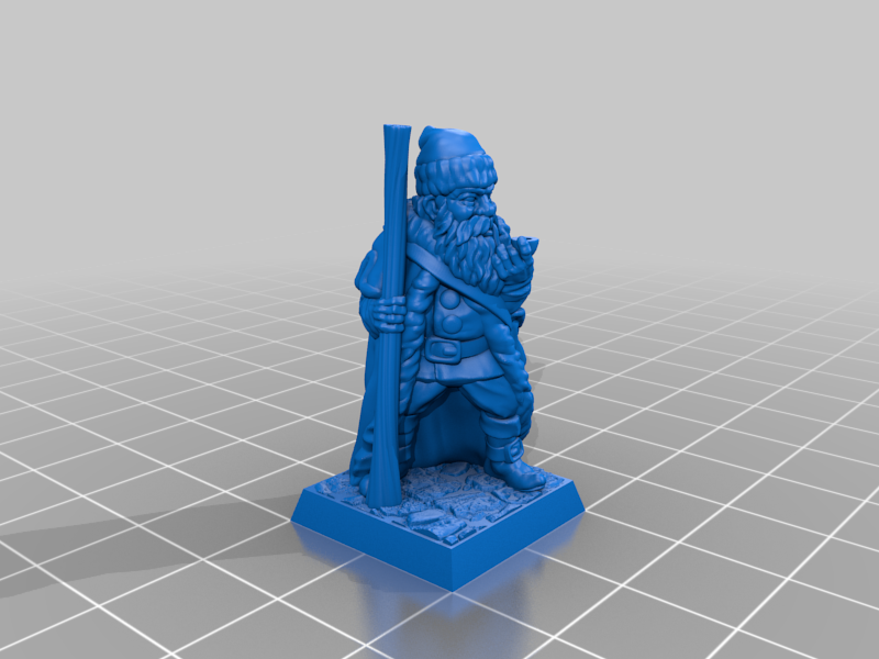 Santa/traveller 28mm (supportless, FDM friendly) — 6
