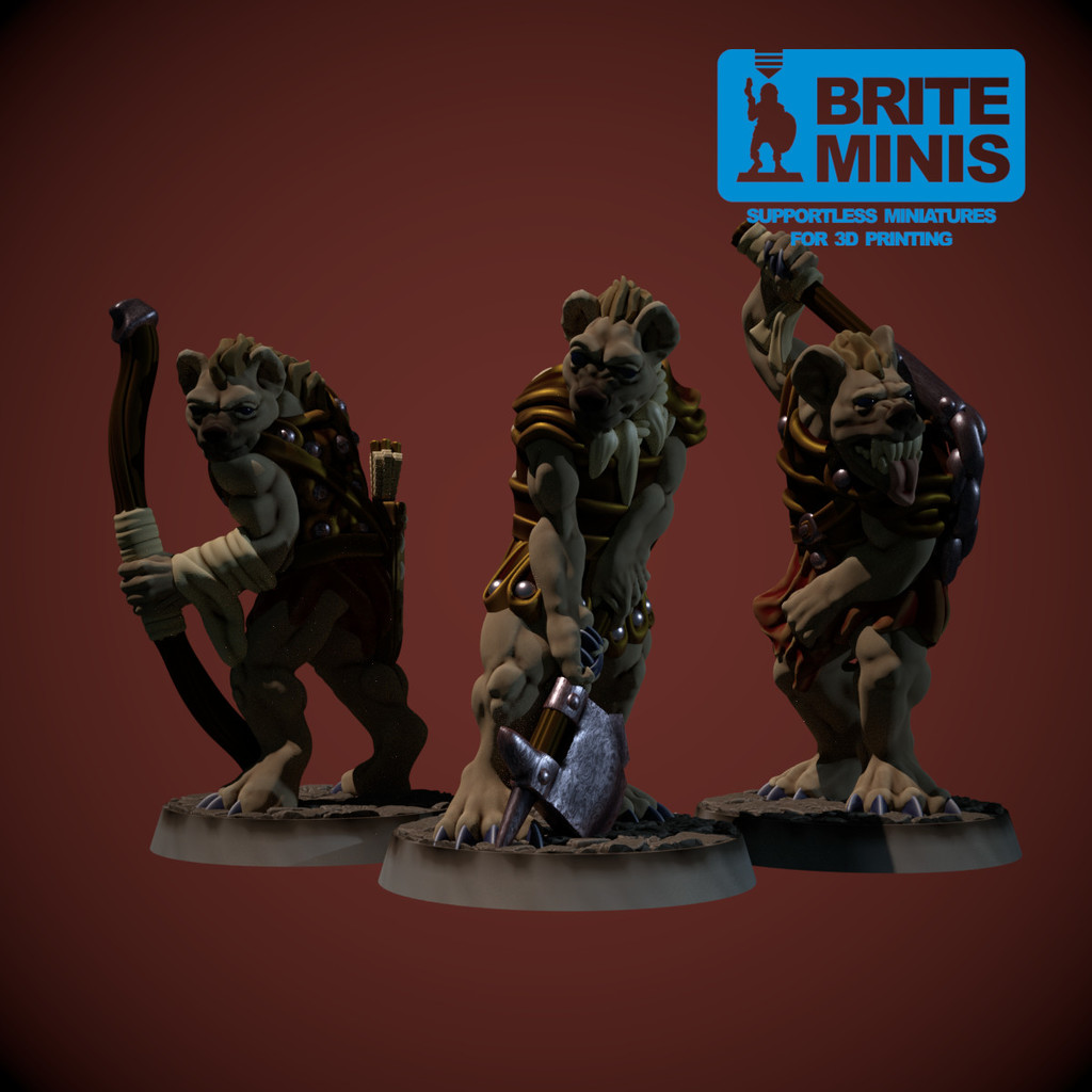 Gnoll 28mm (supportless, FDM friendly) — 5