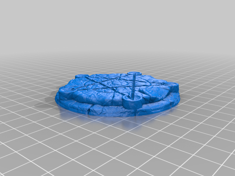 Pentagram stone circle (supportless, FDM friendly) — 5