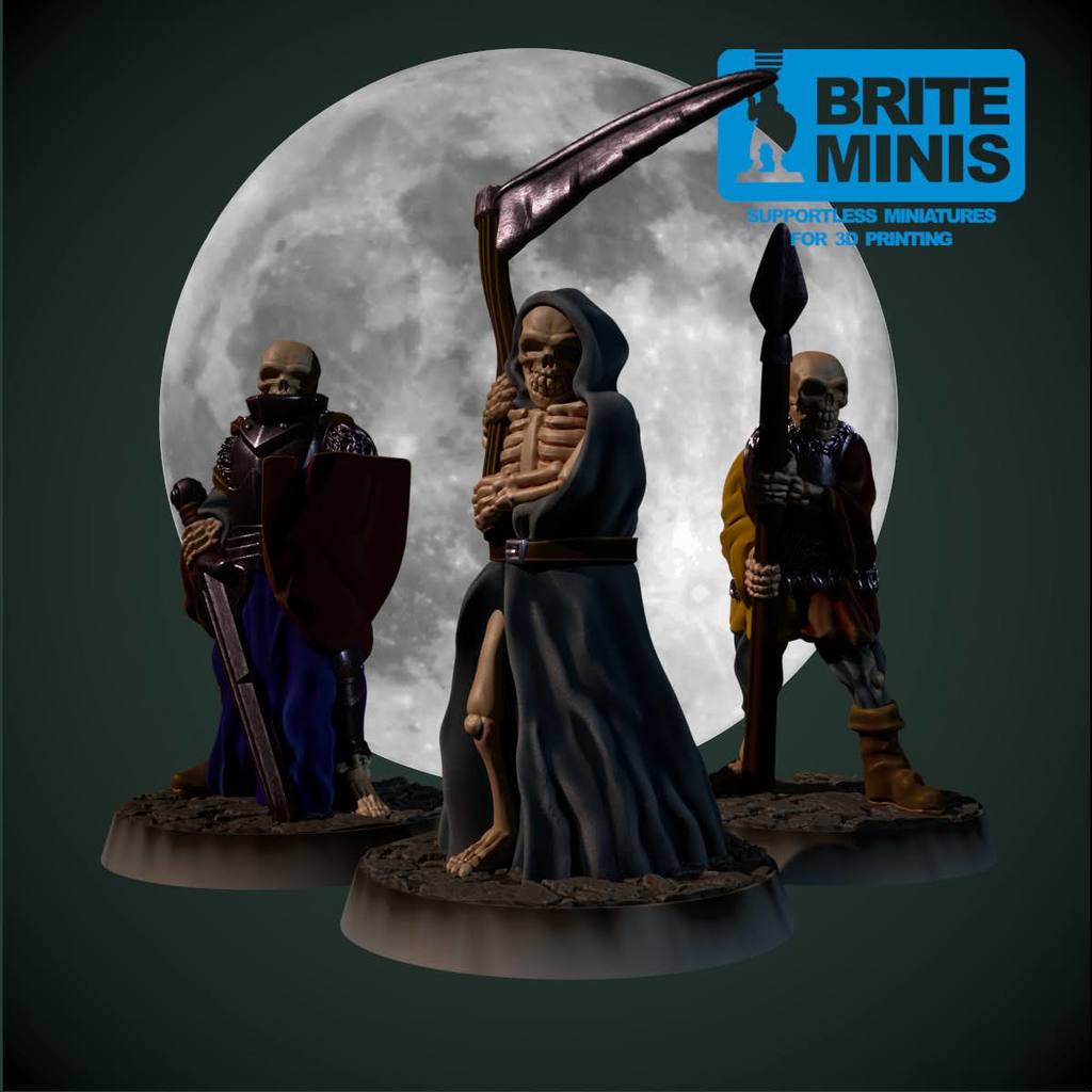 Grim Reaper 28mm (supportless, FDM friendly) — 3