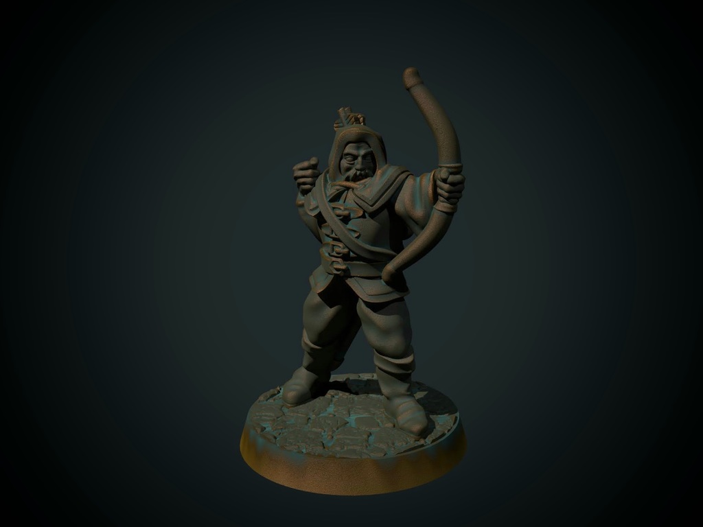 Ranger archer 28mm (suportless, FDM friendly
