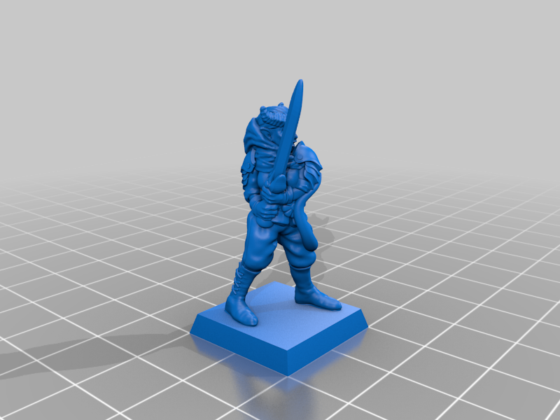 Tiefling female 28mm (no supports, FDM friendly) — 6