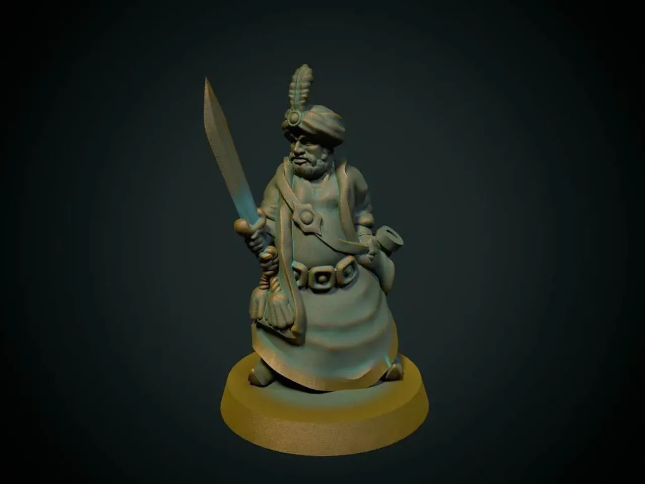 Sultan 28mm (No supports, FDM friendly) by Brite Minis, Download free STL  model