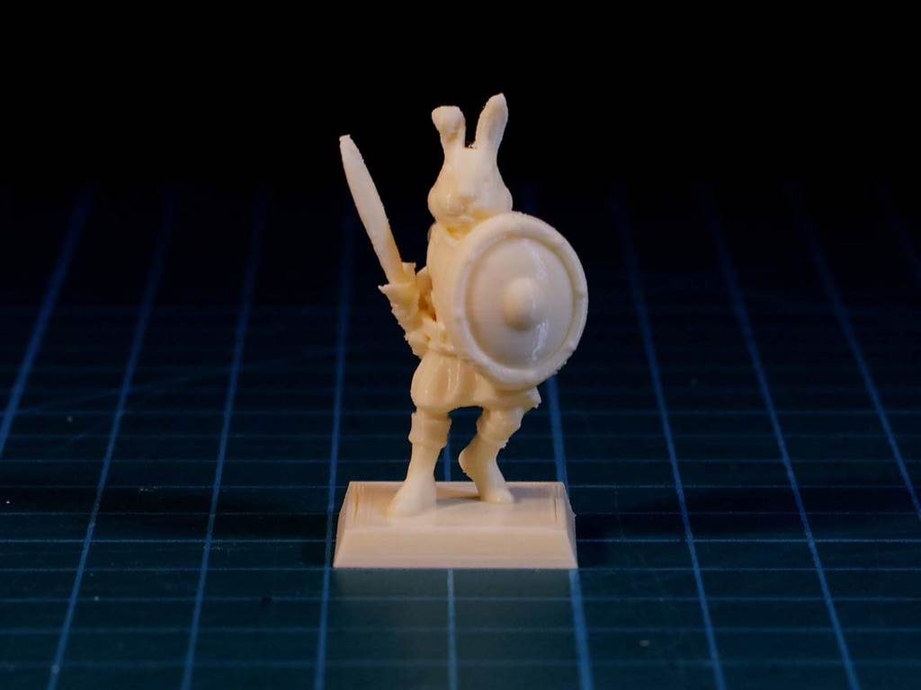 Easter Bunny Warrior  28mm (FDM, No supports needed) — 3