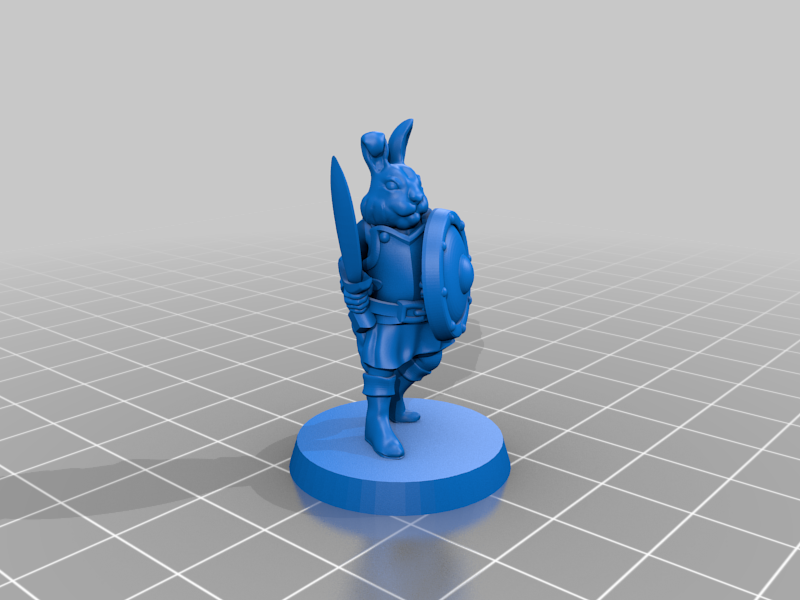 Easter Bunny Warrior  28mm (FDM, No supports needed) — 6