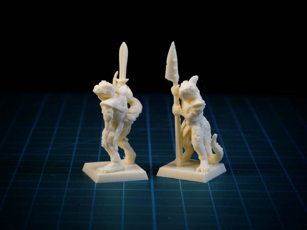 Lizardman 28mm (No supports, FDM friendly) — 3
