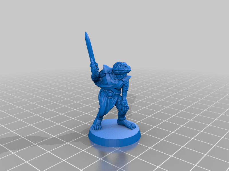 Lizardman 28mm (No supports, FDM friendly) — 4