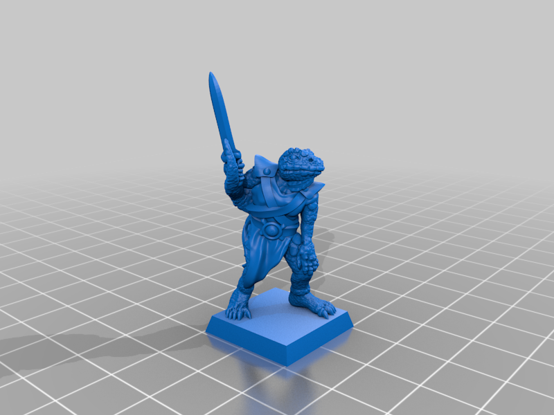 Lizardman 28mm (No supports, FDM friendly) — 5