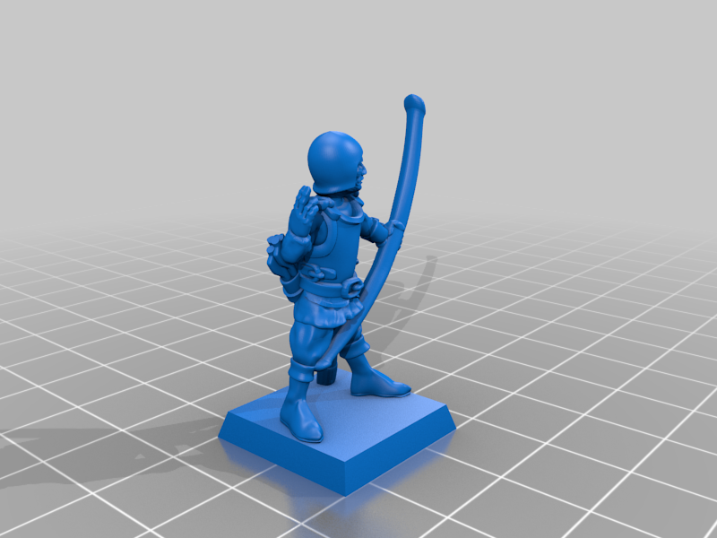 Archer 28mm (No supports) by Brite Minis | Download free STL model ...