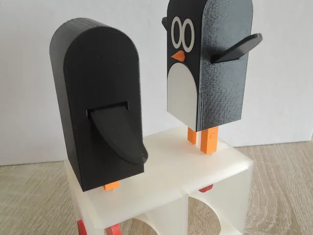 Penguin party - a mechanical toy