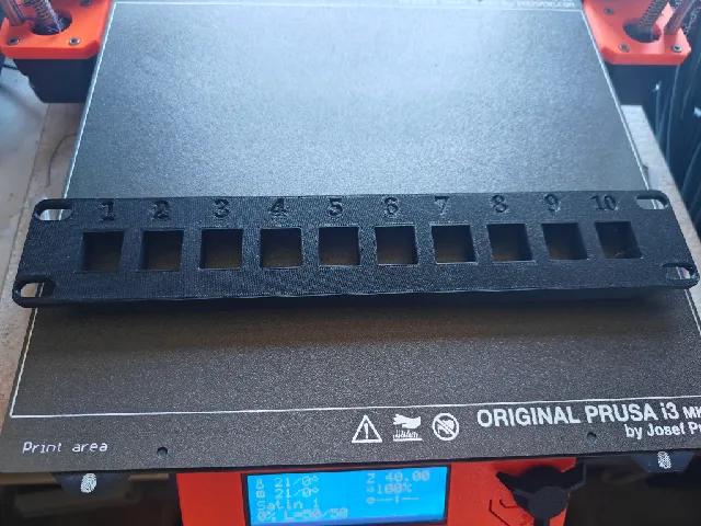 10 inch patchpanel numbered