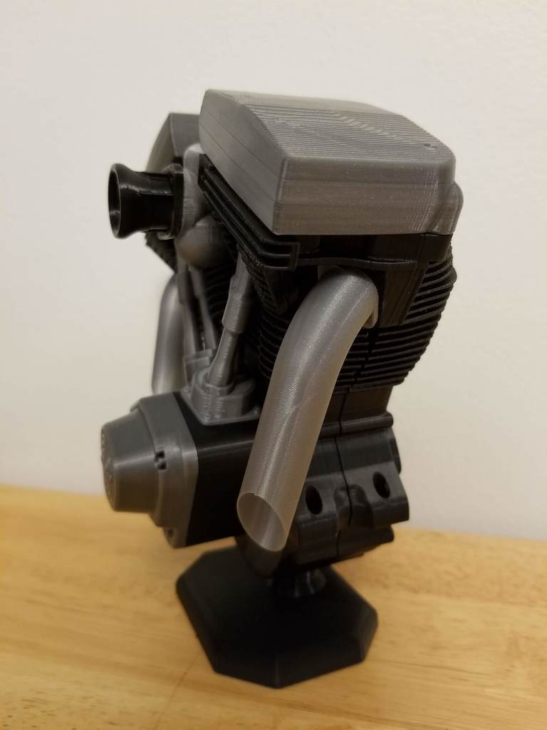 Miniatura 6 do modelo 3D Harley Evolution Engine - Resized and Accessorized