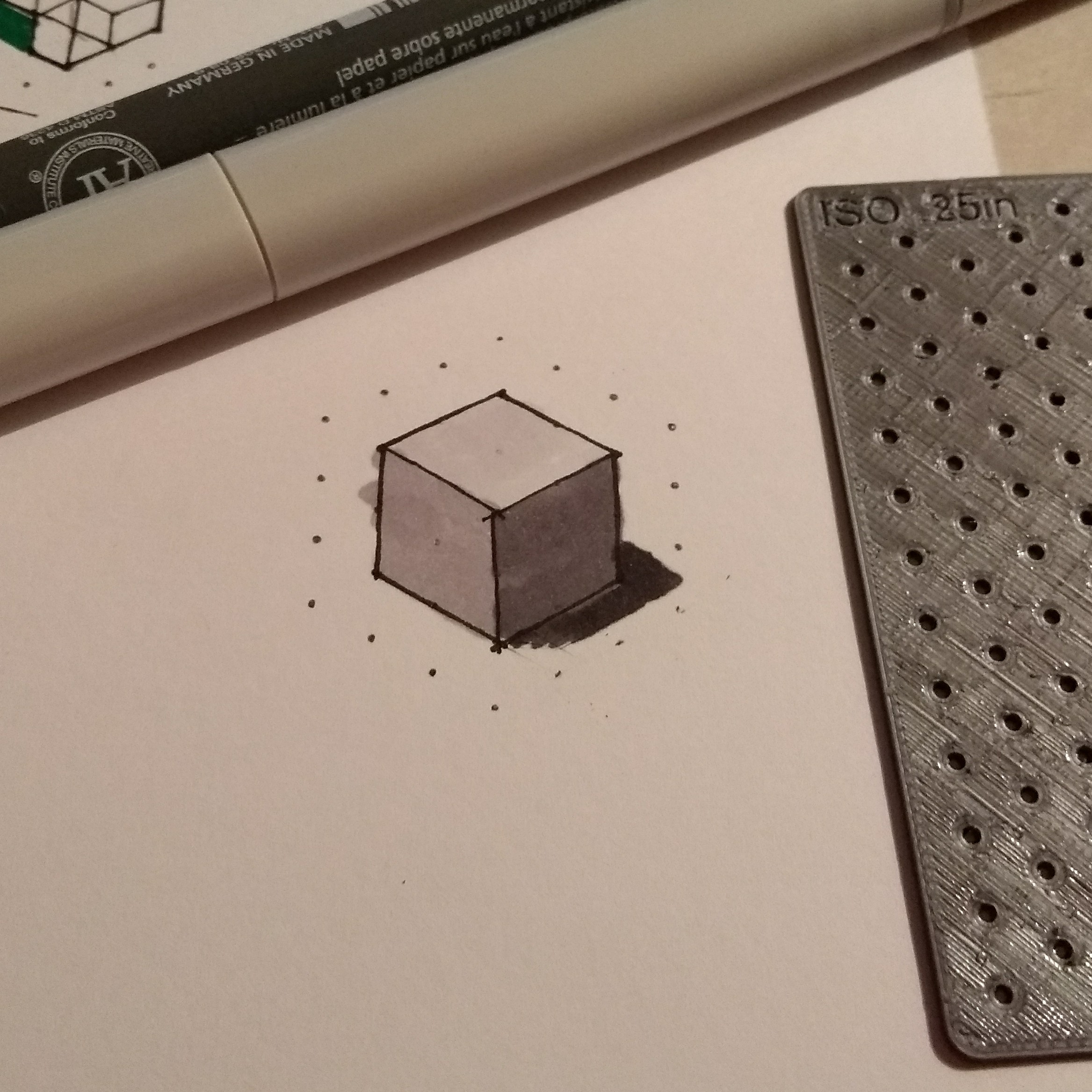 Miniatura 2 do modelo 3D Isometric Grid Pocket Templates