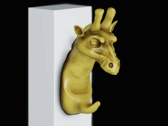 Giraffe towel hook