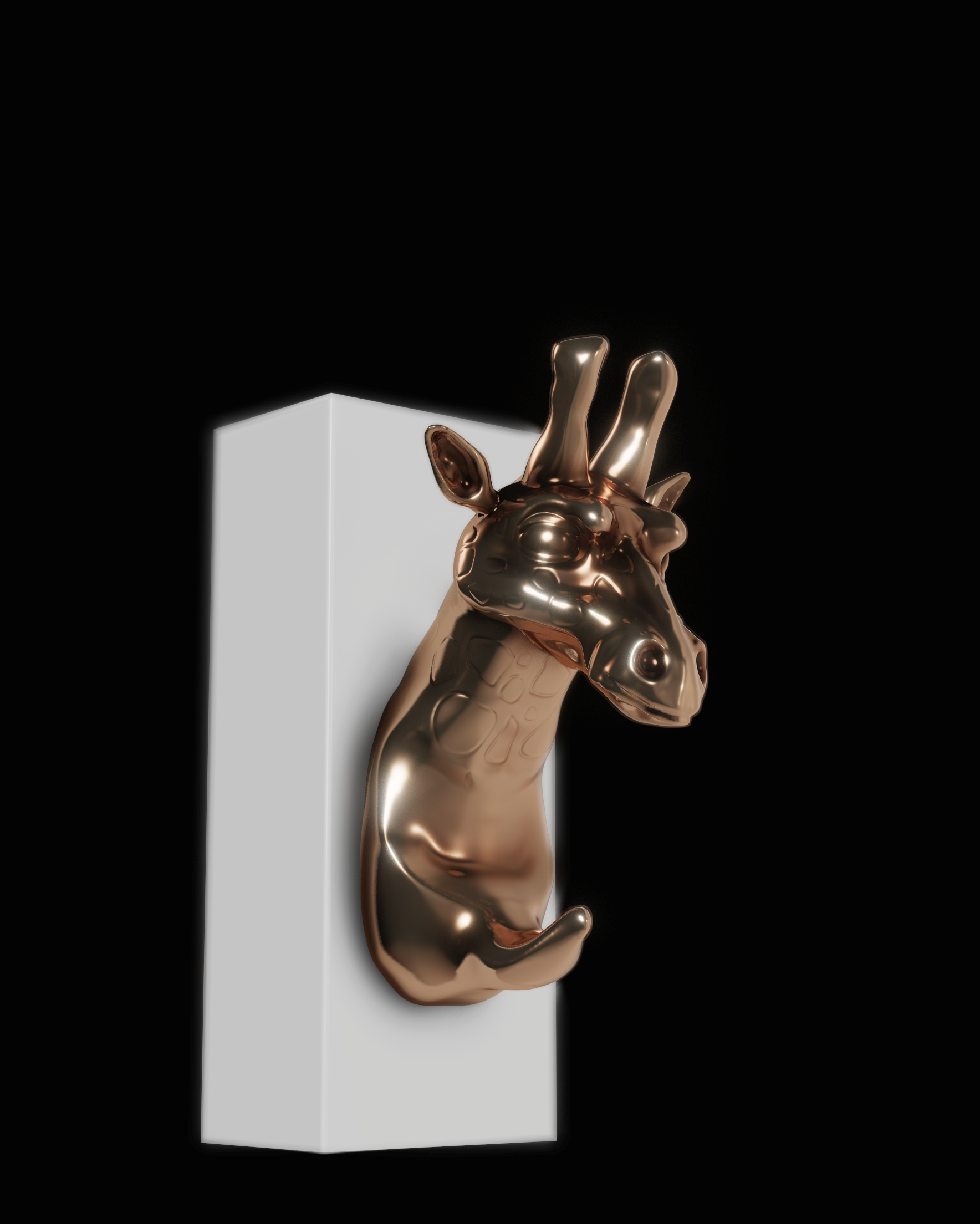Miniatura 3 do modelo 3D Giraffe towel hook