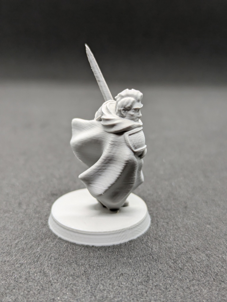 Human Paladin FDM supportless — miniatura 4