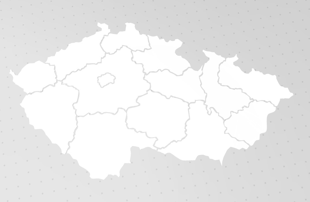 Mapa ČR kraje