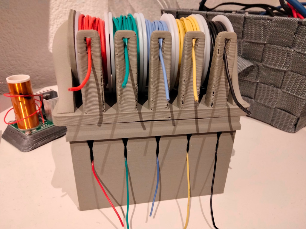 Electric wire spools holder