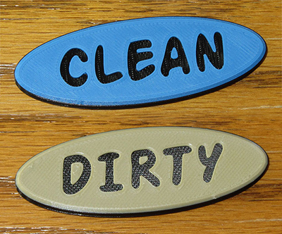 Dishwasher Clean Dirty Sign by DigitAl | Download free STL model ...