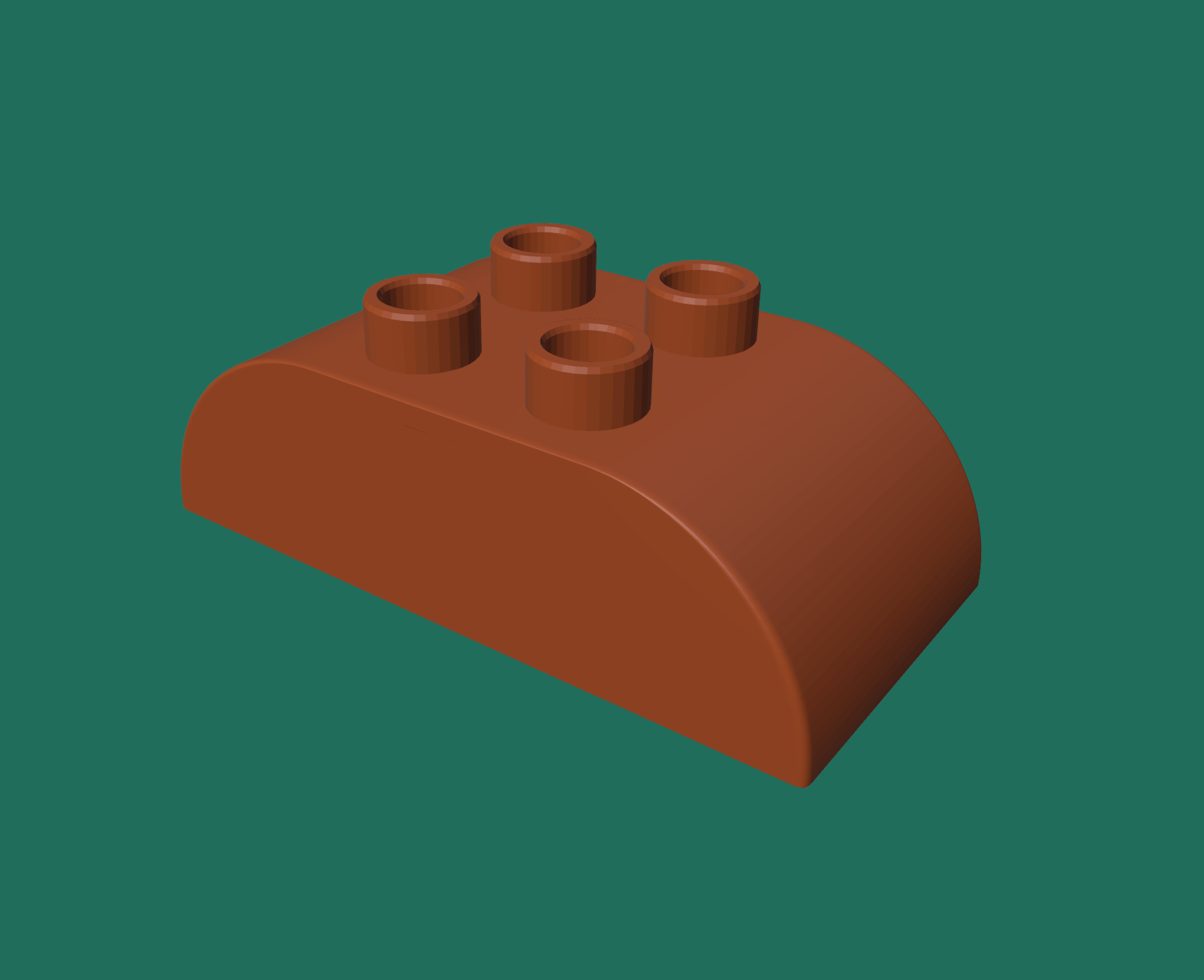 🧱 Lego Duplo bevelled <double sided> brick Easy print