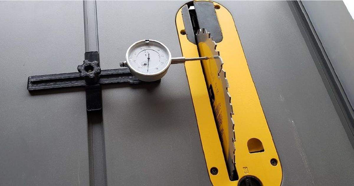 Table Saw Runout Gauge by hotbrass2005 Download free STL model