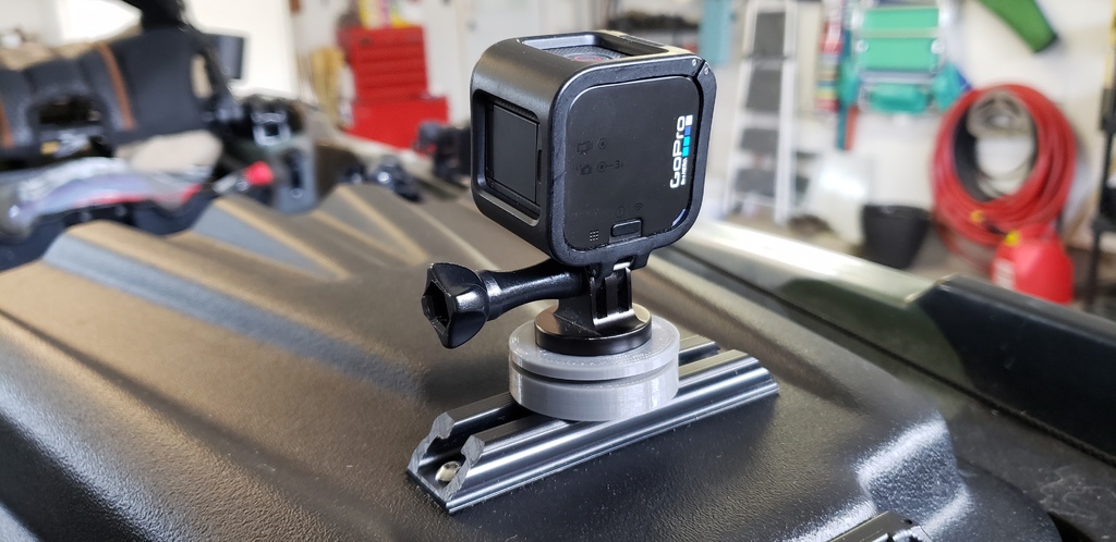 Ultra Low-Profile Track Mounted GoPro Mount