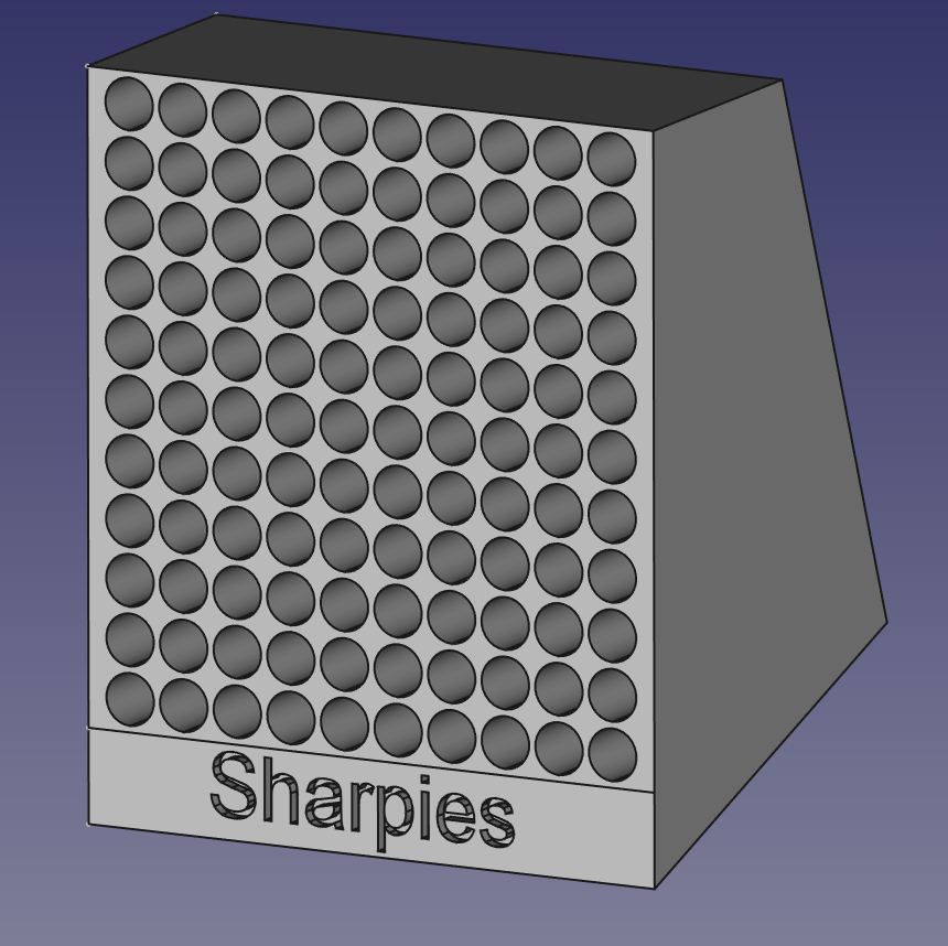 110x Sharpie Pen Organizer (16mm holes)