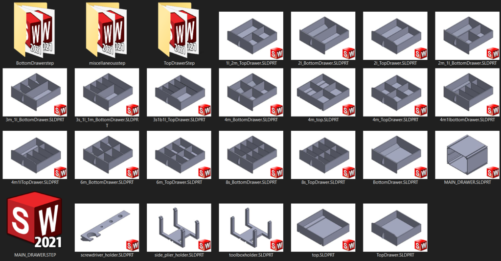 Miniatura 6 do modelo 3D Big Stackable Drawer